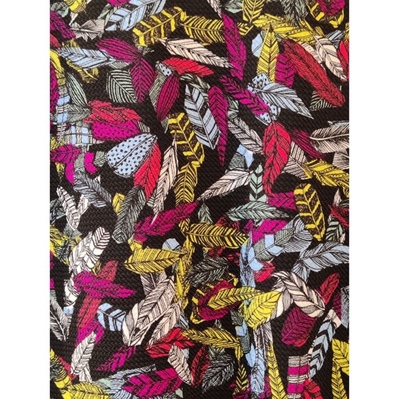 LuLaRoe CASSIE Feather Print Stretch Pencil Skirt, Size L Large NWT - Picture 6 of 8
